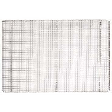 Winco PGWS-2416 16" x 24" Full Size Footed Stainless Steel Wire Cooling Rack / Pan Grate for Bun / Sheet Pan