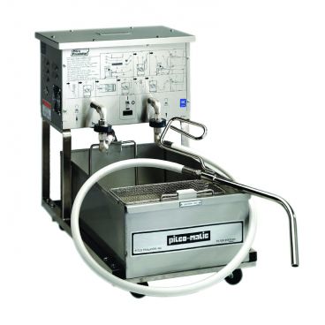 Pitco P14 55 LBS Stainless Steel Portable Fryer Oil Filter Machine - 120V
