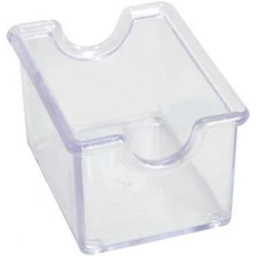 Winco PPH-1C Clear Plastic Sugar Packet Holder - 12/Pack