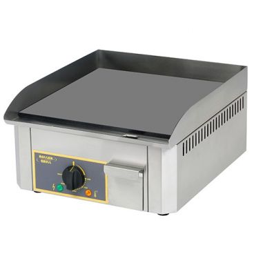 Equipex PSS-400 Thermostatic 16” Wide Electric Countertop Griddle/Plancha With Cold-Rolled Steel Plate And Single Cooking Zone - 208/240V, 3.0kW