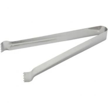 Winco PT-6 Satin Finish 6" Long Stainless Steel Pom Tongs