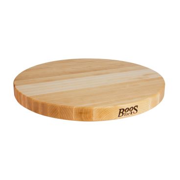 John Boos R18 - 18 x 1.5-Inch Hard Rock Maple Edge Grain Round Reversible Cutting Board