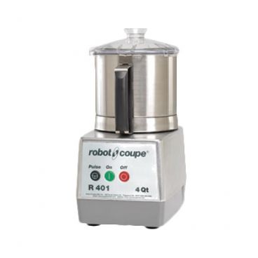 Robot Coupe R401B Food Processor with 4.5 Qt. Stainless Steel Bowl - 1 1/2 hp