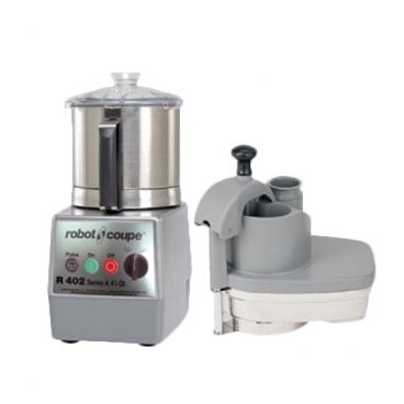 Robot Coupe R402 Combination Continuous Feed Food Processor with 4.5 Qt. Stainless Steel Bowl - 2 hp