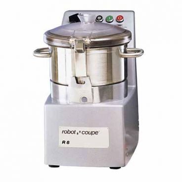 Robot Coupe R8 3 HP Vertical Food Processor with 8 Qt. Stainless Steel Bowl - 208/240V