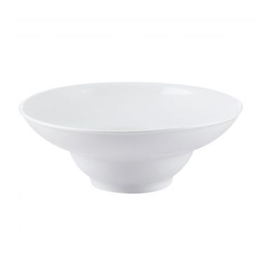 CAC China RCN-410 60 Oz. Super White 10" Porcelain Round RCN Specialty Mediterranean Salad Bowl