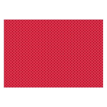 Ritz 64807 Red 13" x 19" Rectangular Woven PVC Coated Polyester Yarn Placemat