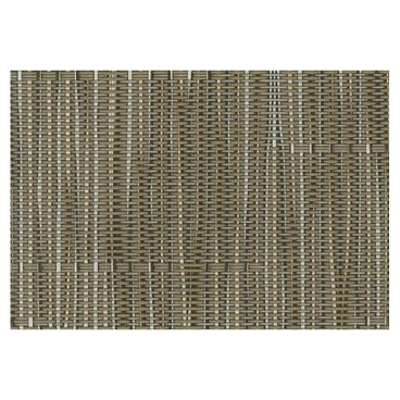 Ritz 64910 Grass Cloth Camel 13" x 19" Rectangular Woven PVC Coated Polyester Yarn Placemat