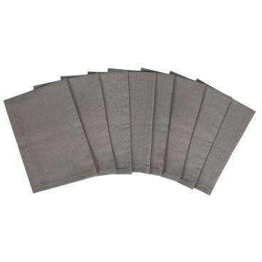 Ritz NPKNGRY Mineral Grey 20" x 20" Square Spun Polyester Napkin
