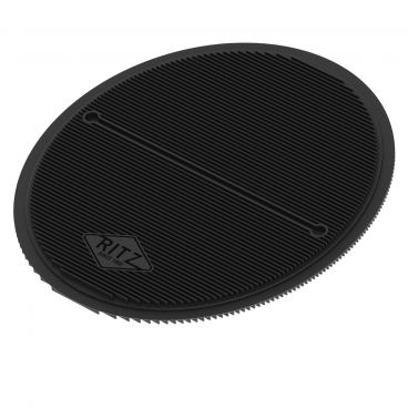 Ritz RZS685PHBK8 Black 8" x 9" 685 Degree Silicone Heat Resistant Pot Holder/Trivet