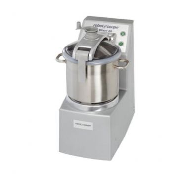Robot Coupe BLIXER20 Vertical 2-Speed 1800 - 3600 RPM 20 Liter Capacity Commercial Blender/Mixer Food Processor With Stainless Steel Bowl With 2 Handles, 208-240V 5.5 HP
