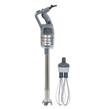 Robot Coupe MP450COMBI Handheld Large Range 18" Long Shaft With 10" Whisk Assembly Variable-Speed 500 to 10,000 RPM Power Mixer Immersion Blender With Wall Support Rack And Easy Plug System, 120V 1.1 HP