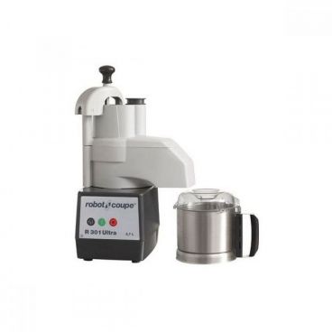Robot Coupe R301-Ultra Combination Continuous Feed Food Processor with 3.5 Qt. Stainless Steel Bowl - 1 1/2 hp