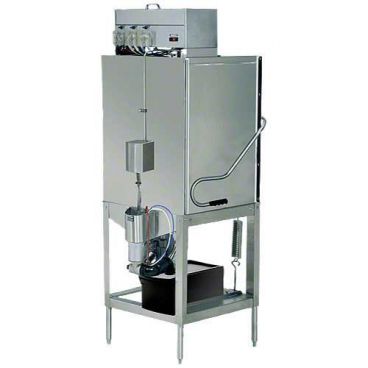 CMA Dishmachines S-AH 40 Rack per Hour Pot & Pan Chemical Sanitizing Straight Dishwasher - 115V