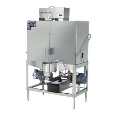 CMA Dishmachines S-B 80 Rack per Hour Double Rack Pot & Pan Chemical Sanitizing Straight Dishwasher - 115V