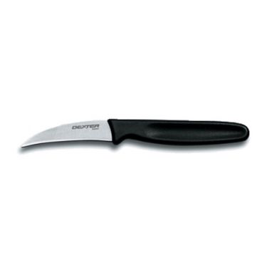 Dexter Russell 15153 Basics Serics 2.5" Tourne Knife with High-Carbon Steel Blade and Black Handle