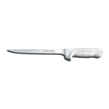 Dexter Russell 10213 8" Sani-Safe Fillet Knife with Stainless Steel Blade and White Handle