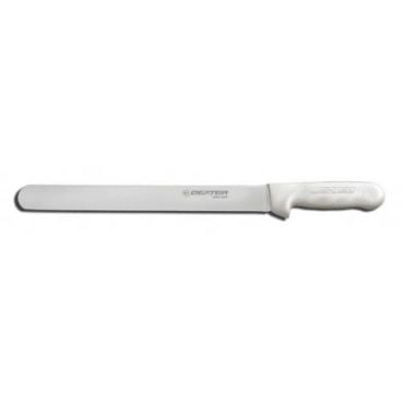 Dexter Russell 13453 Sani-Safe 12" Roast Slicer with High-Carbon Steel Blade and White Handle