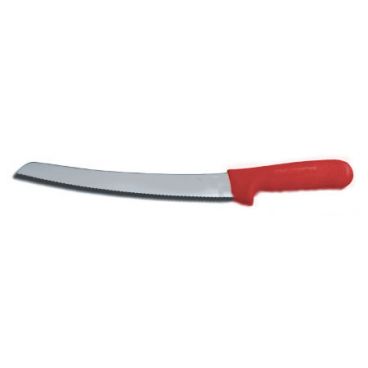 Dexter Russell 18173R Sani-Safe 10" Scalloped Bread Knife with High-Carbon Steel Blade and Red Handle