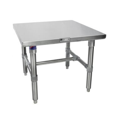 John Boos S16MS06 Stainless Steel 24" x 20" Machine Stand with Stainless Steel Legs and Bracing