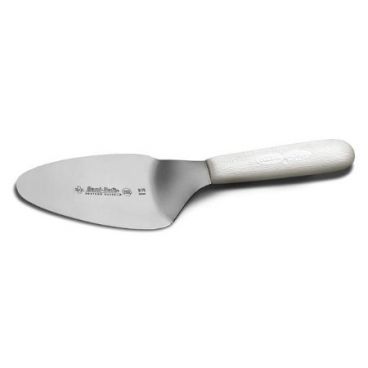 Dexter Russell 19763 Sani-Safe 5" Pie Knife with White Polypropylene Handle