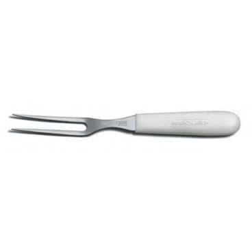 Dexter Russell 14433 Sani-Safe 10" Stainless Steel Pot Fork with White Handle