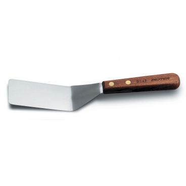 Dexter Russell 16080 Traditional Series 4" x 2" Stainless Steel Turner with Rosewood Handle