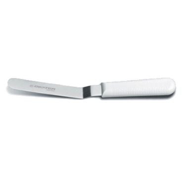 Dexter Russell 19953 Sani-Safe 5" Offset Baker's Spatula with Stainless Steel Blade and White Handle