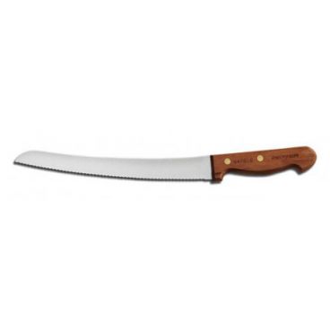 Dexter Russell 18160 10" Traditional Series Scalloped Bread Knife with High-Carbon Steel Blade and Rosewood Handle