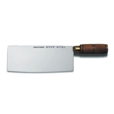 Dexter Russell 08140 7" Traditional Series Chinese Chef's Knife with High-Carbon Stainless Steel Blade and Walnut Handle