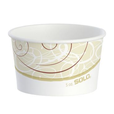 S605T-S Solo VS 5 Oz. Double Sided Poly Paper Food Containers