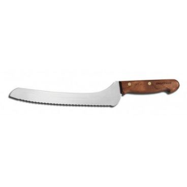 Dexter Russell 13390 9" Offset Scalloped Bread Knife with High-Carbon Steel Blade and Rosewood Handle