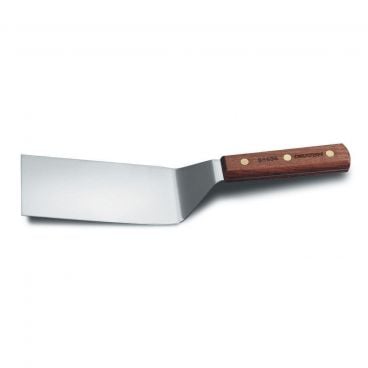 Dexter Russell 16160 Traditional Series 6" x 3" Hamburger Turner with Stainless Steel Blade and Rosewood Handle