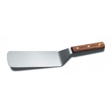 Dexter Russell 19690 Traditional Series 8" x 3" Cake Turner with Stainless Steel Blade and Rosewood Handle