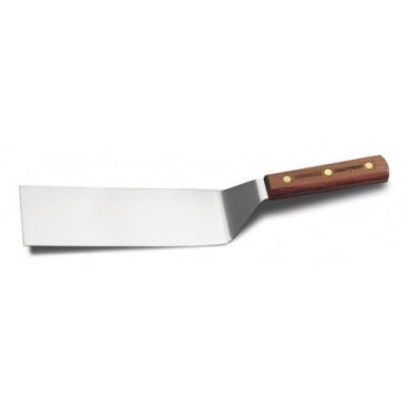 Dexter Russell 19710 Traditional Series 8" x 3" Square Corner Hamburger Turner with Rosewood Handle