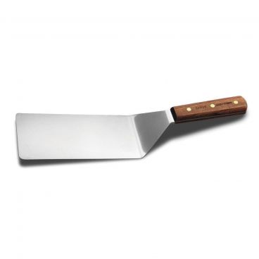 Dexter Russell 16420 8" x 4" Traditional Series Steak Turner with Stainless Steel Blade and Rosewood Handle