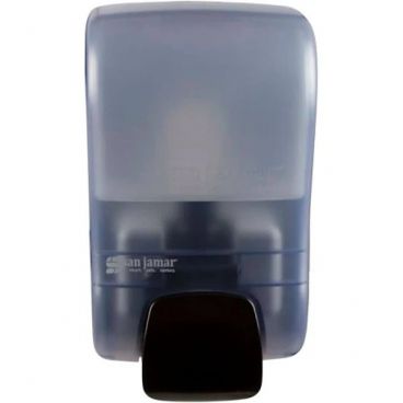 San Jamar S900TBL Rely 900 mL Manual Liquid Soap, Sanitizer, and Lotion Dispenser - Arctic Blue