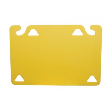 San Jamar CBQG1218YL QuadGrip™ 18" x 12" x 1/8" Yellow Cutting Board Refill - 2/Pack