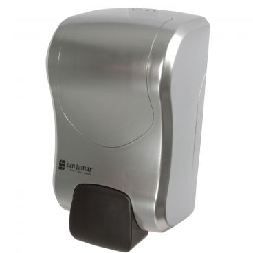 San Jamar S970SS Summit Rely Manual Soap and Sanitizer Dispenser - Stainless Steel