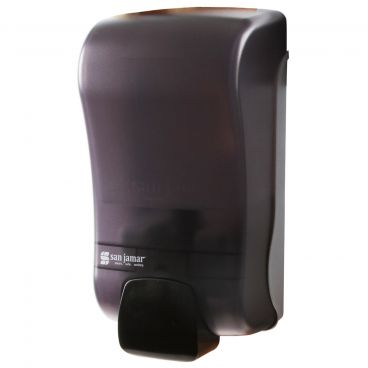 San Jamar SF1300TBK Rely 1300 mL Manual Foaming Soap and Sanitizer Dispenser - Black Pearl