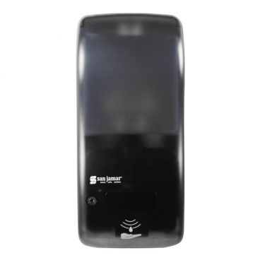 San Jamar SH900TBK Rely Hybrid Electronic Touchless Liquid and Lotion Soap / Sanitizer Dispenser - Black Pearl