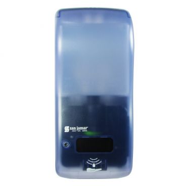 San Jamar SH900TBL Rely Hybrid Electronic Touchless Liquid and Lotion Soap / Sanitizer Dispenser - Arctic Blue