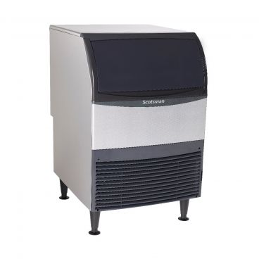 Scotsman UF424A-6 Undercounter 24" Wide Flake Style Water-Cooled Ice Machine With Bin, 370 lb/24 hr Ice Production, 80 lb Storage, 230V