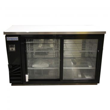Empura E-KBB60-2G-24SD 60" Refrigerated Back Bar Storage Cabinet, Sliding Door - 16.6 Cu Ft - (176854) SCRATCH AND DENT