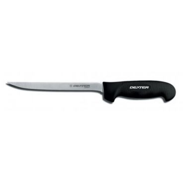 Dexter Russell 24113B 8" SofGrip Narrow Fillet Knife with High-Carbon Stainless Steel Blade and Black Handle 