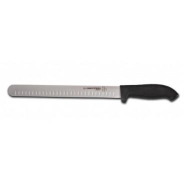 Dexter Russell 24273B SofGrip 12" Duo-Edge Roast Slicer with High-Carbon Steel Blade and Black Handle