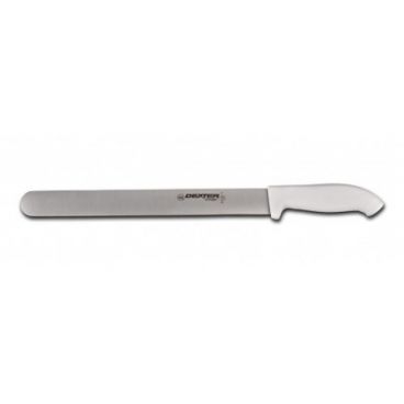 Dexter Russell 24233 SofGrip 12" Roast Slicer with High-Carbon Steel Blade and White Handle