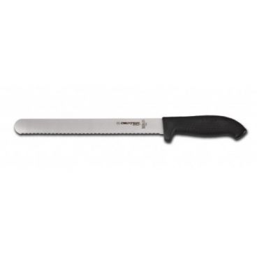 Dexter Russell 24243B SofGrip 12" Scalloped Roast Slicer with High-Carbon Blade and Black Handle