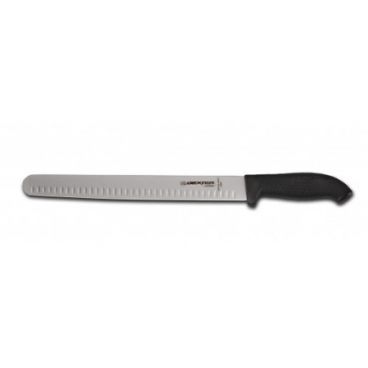 Dexter Russell 24283B SofGrip 14" Wide Duo-Edge Slicer with High-Carbon Blade and Black Handle