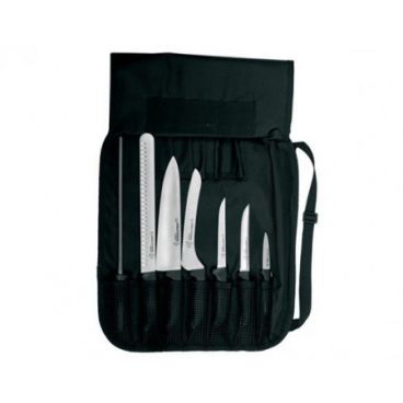 Dexter Russell 20713 SofGrip 7-Piece Cutlery Set with Black Handles and Case